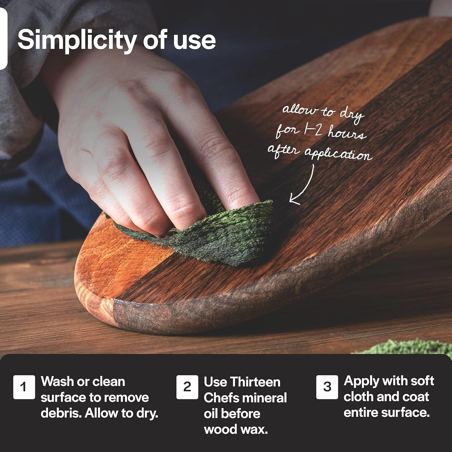 Cutting Board Wax and Conditioner with Food Grade Beeswax – Treat Wood…