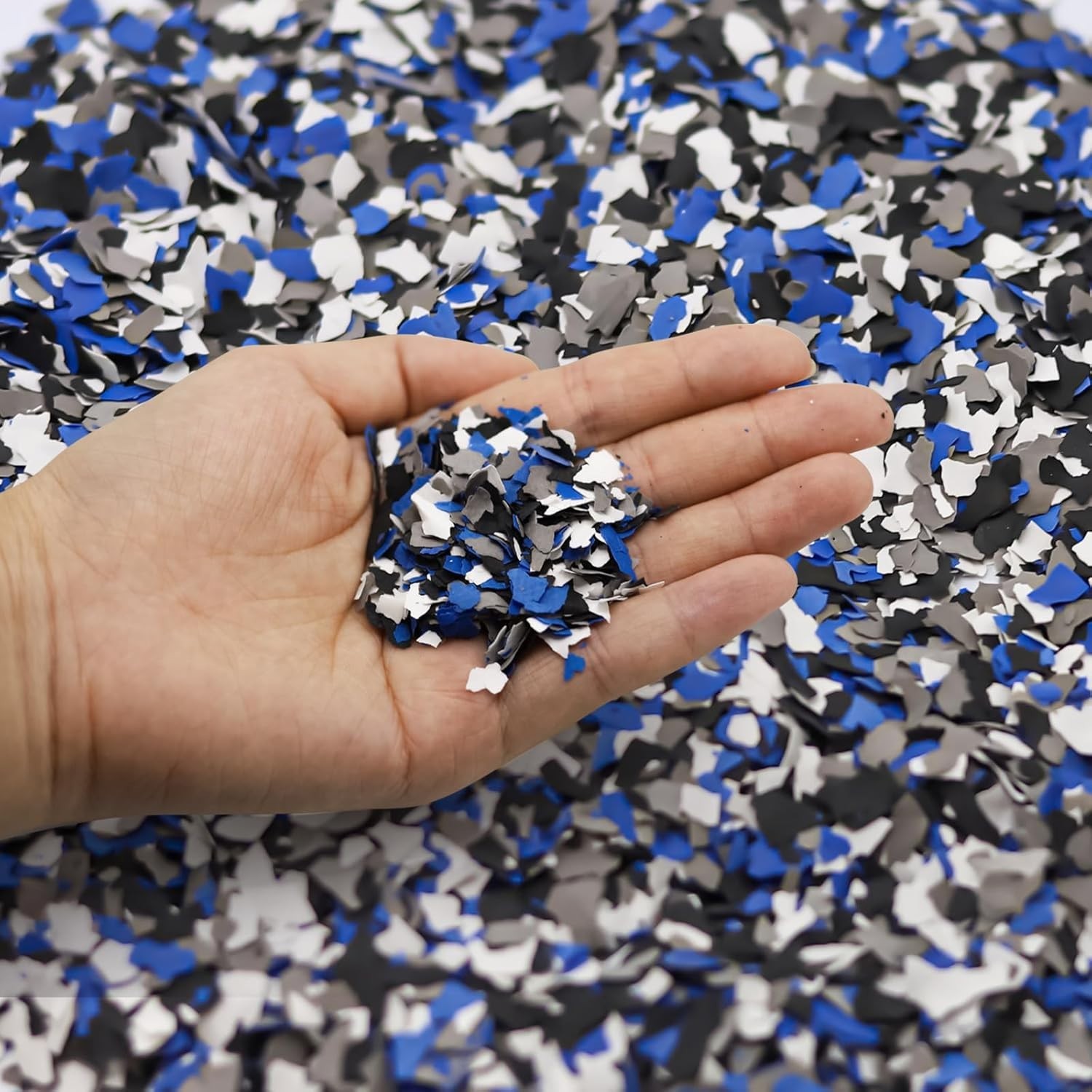 Epoxy Floor Flakes for Garage, Blend Color Chips Concrete Floor Coatings Deco…