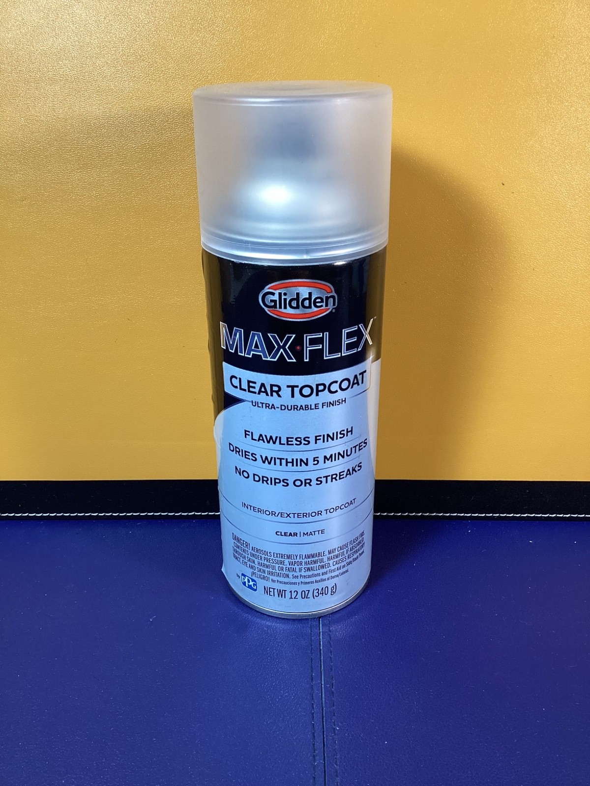 12 Oz. Matte Clear Interior/Exterior Topcoat Spray Paint Ultra Durable Finish