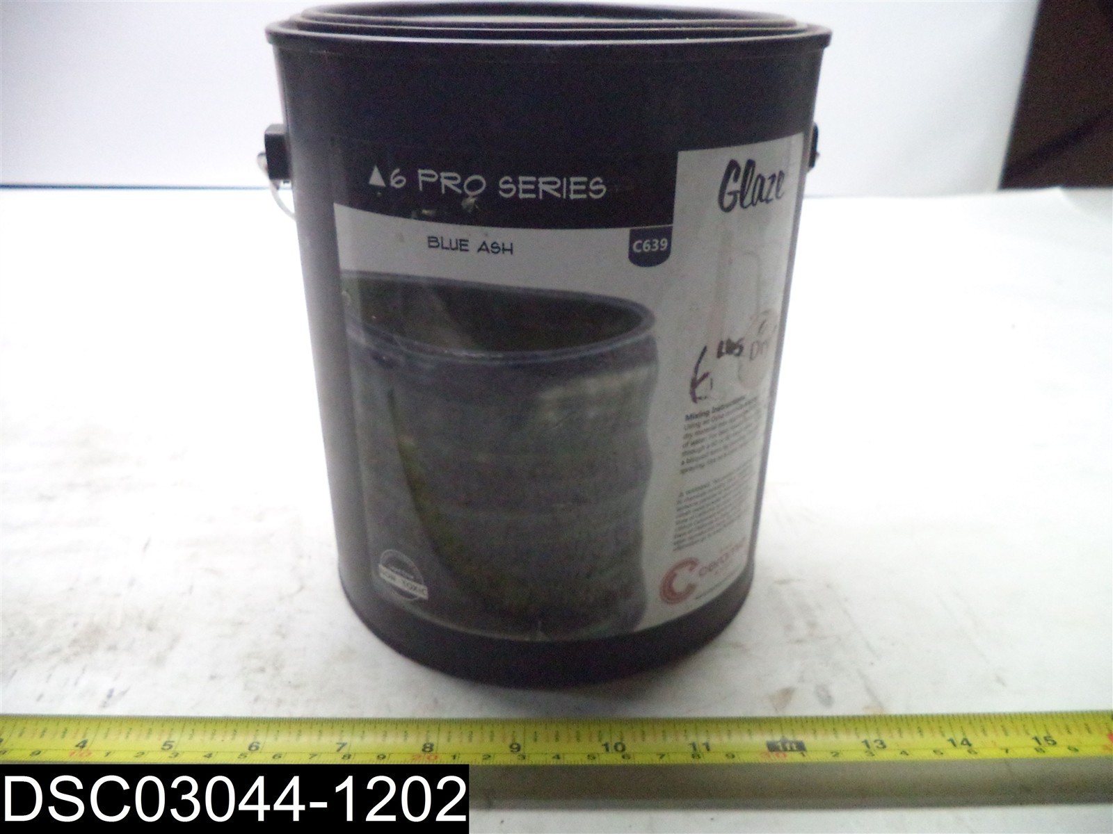 QTY=1 Gallon (6 Pounds) C639 The Ceramic Shop Pro Series Blue Ash Dry Glaze