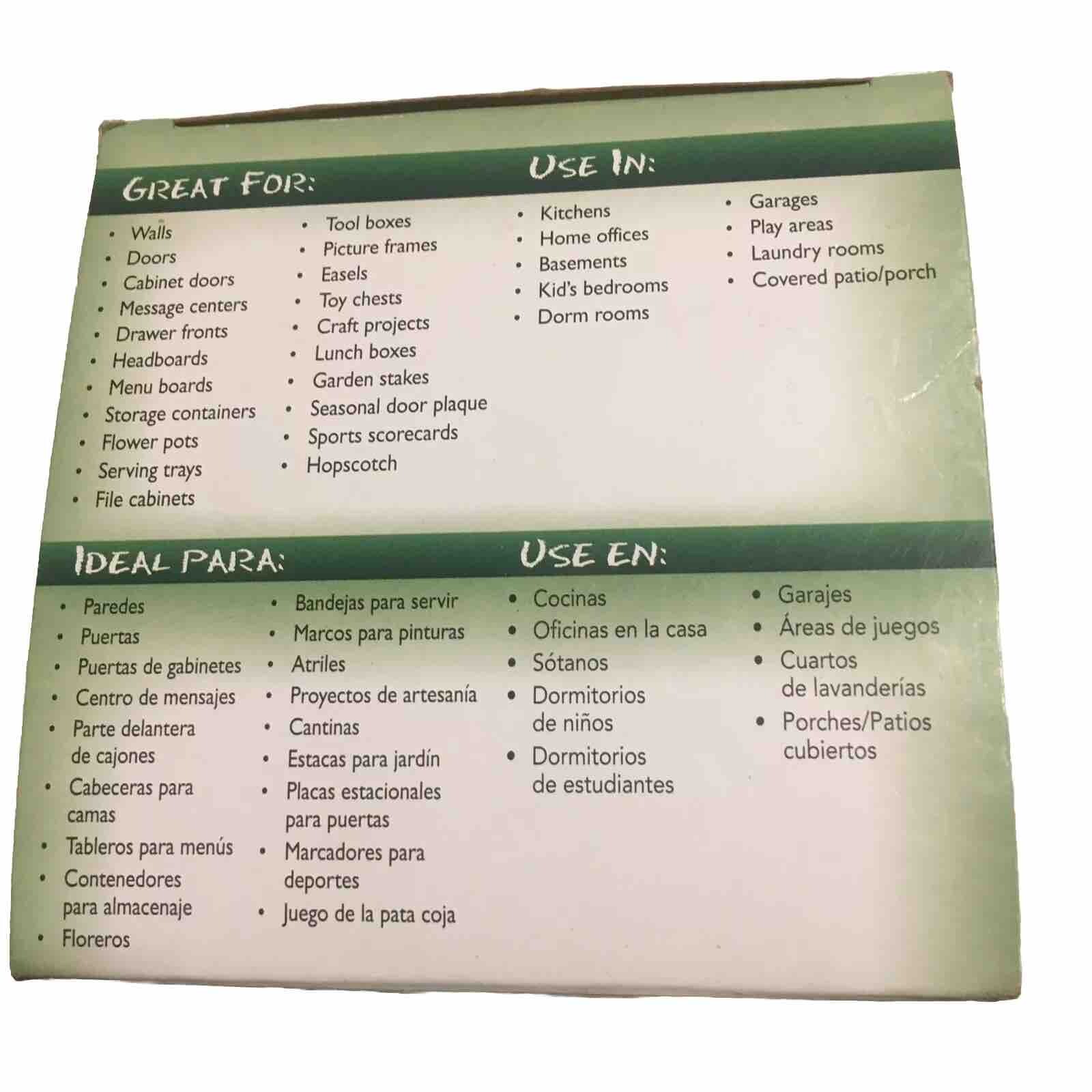 Black, Rust-Oleum Specialty ChalkBoard Paint Flat, Quart NEW