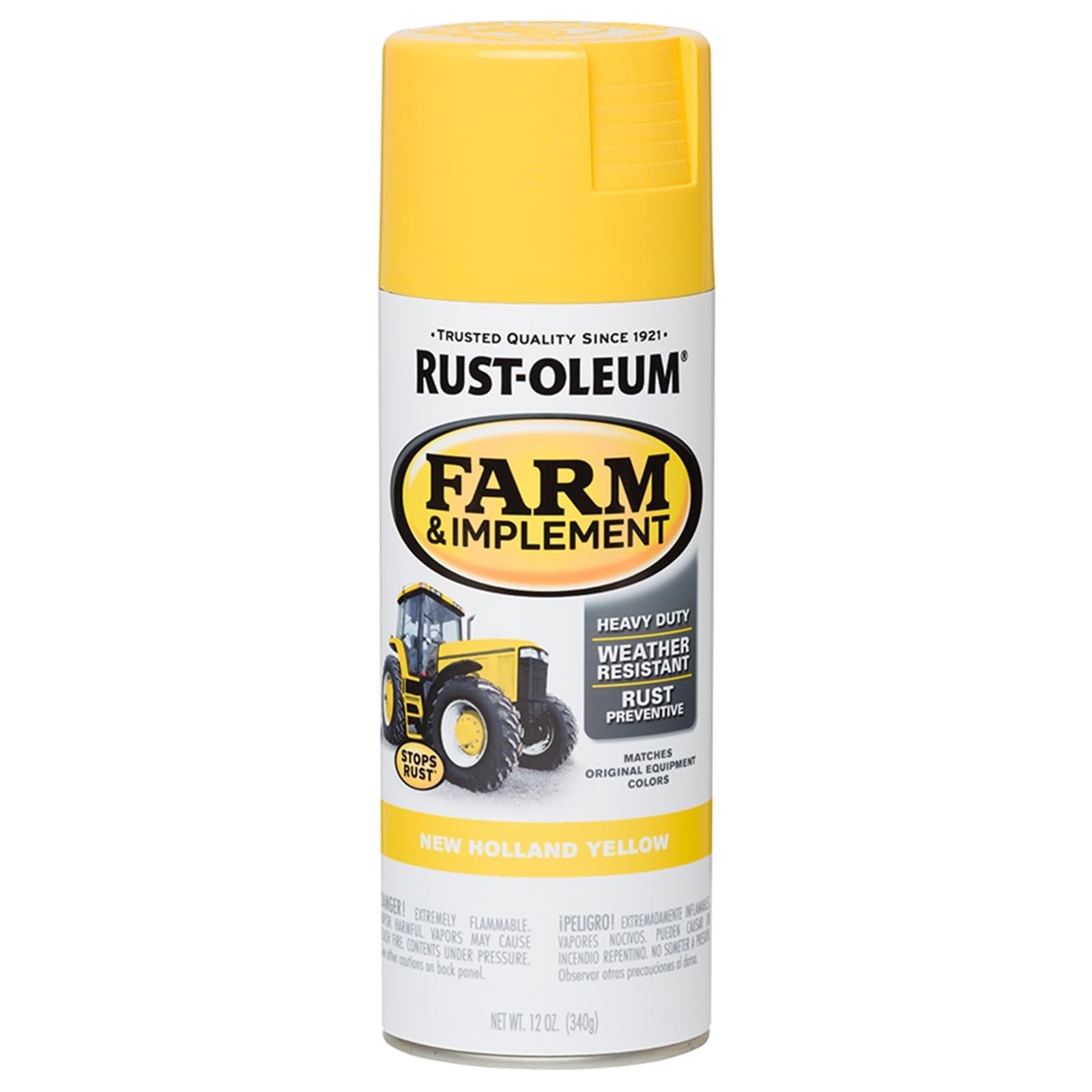 New Holland Yellow Spray Paint 12 Ounce Rust Preventative Heavy Duty Tractor …