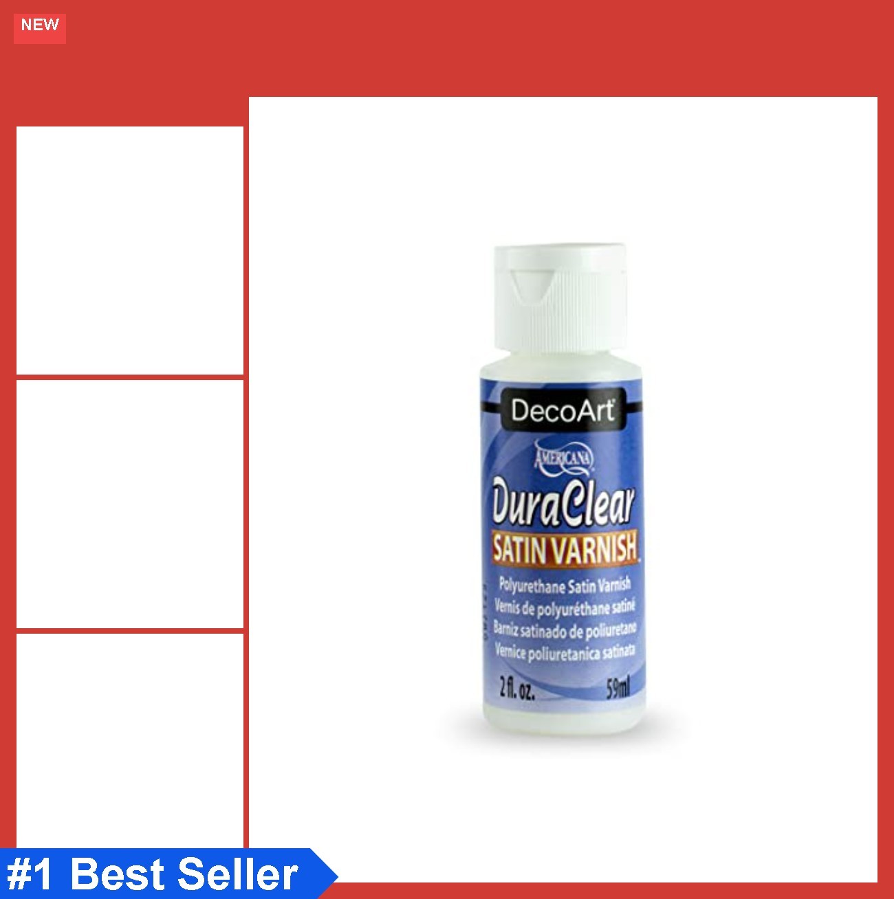 Varnish Satin 2 Ounce Polyurethane Clear Coat Interior Exterior Wood Sealer For