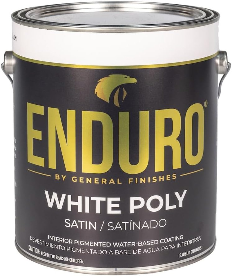 Water Based White Poly, 1 Gallon, Satin