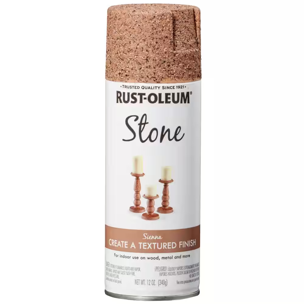 Rust-Oleum Specialty 12 oz Flat Sienna Stone Textured Finish Spray Paint 6 Pack