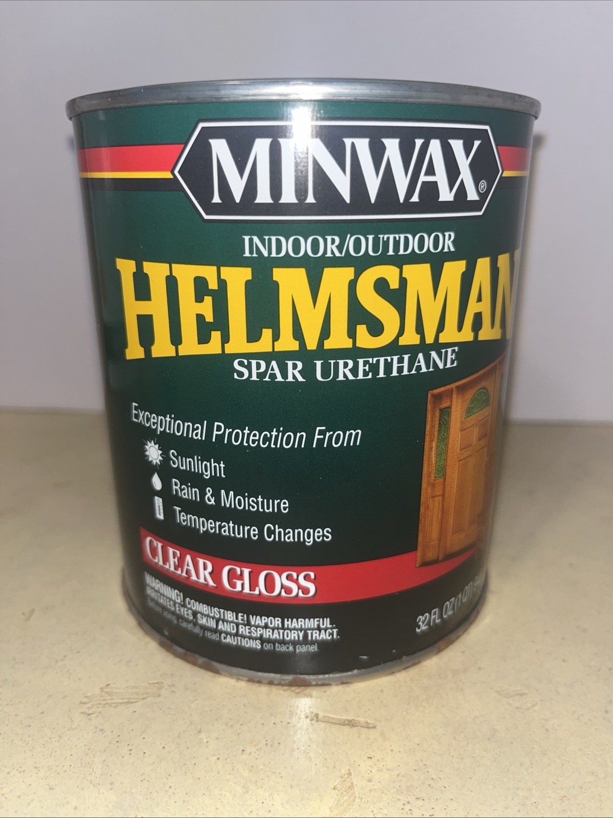 Minwax Helmsman Indoor/Outdoor Spar Urethane, Quart, Clear Gloss