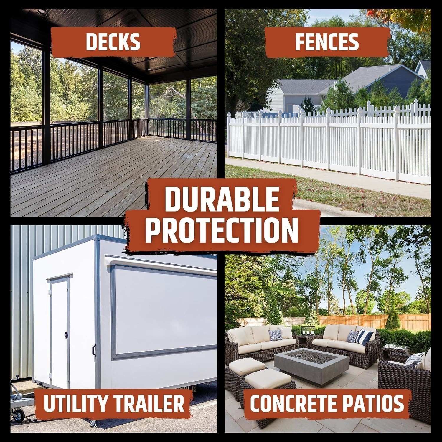 Textured Polyurethane Deck Coating – 10X Stronger Than Paint Stain – Waterproof