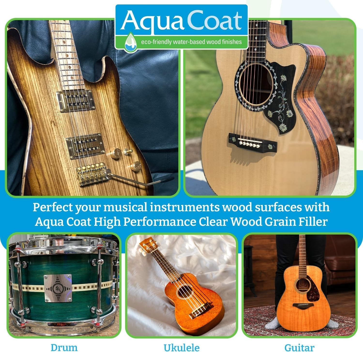 Aqua Coat New and Improved High Performance Eco-Friendly Water-Based Clear Wood