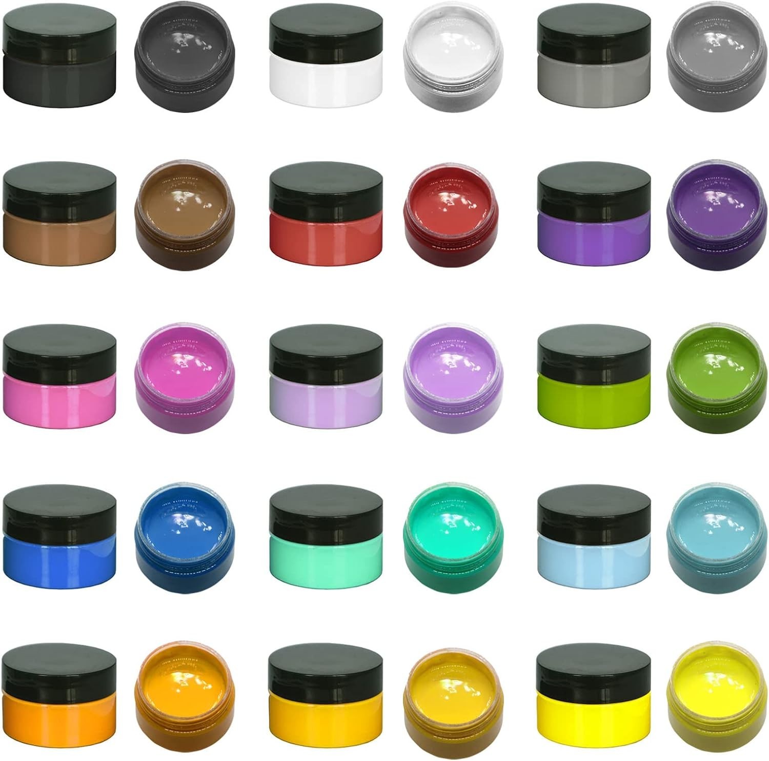Vibrant Self-Adhesive Stencil Paint – 15 Colors Chalk Paste for Art Projects