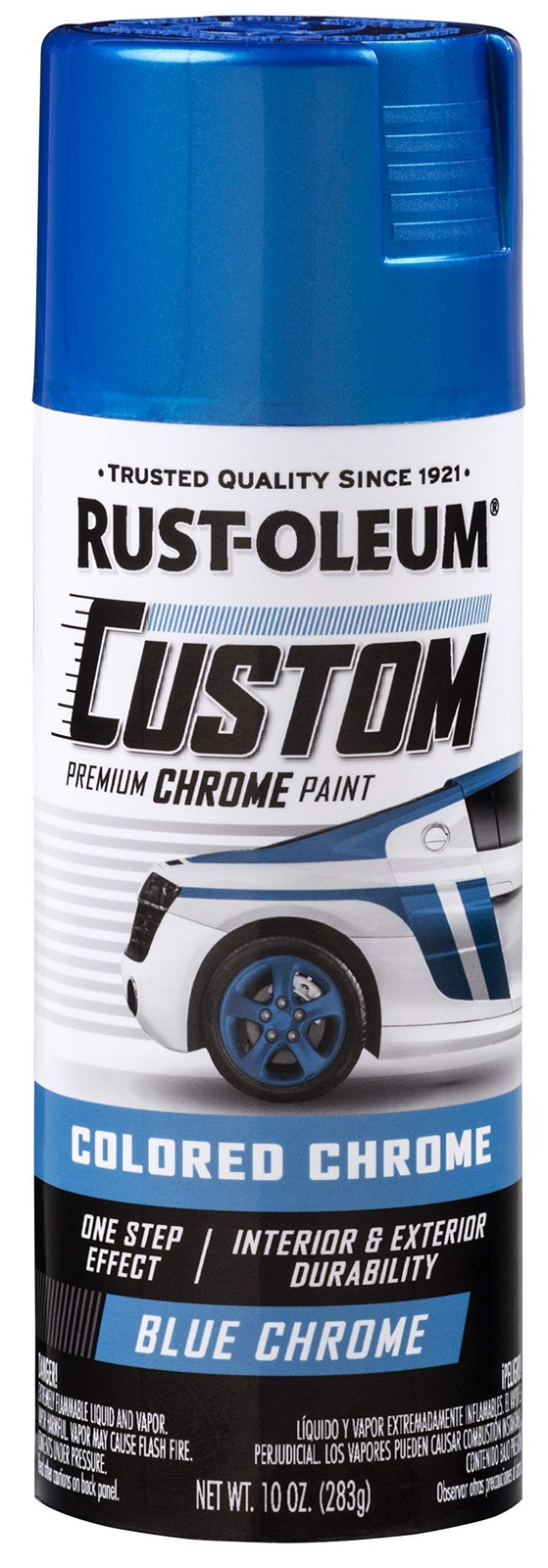Rust Oleum Custom Chrome Spray Paint 10 Ounce High Gloss Automotive Rims Inte…