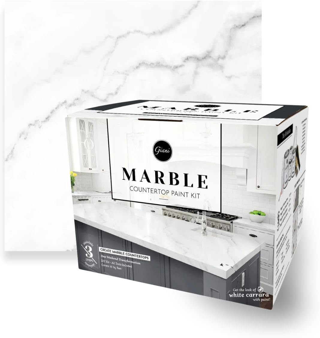 Marble Easy Epoxy Countertop Paint Kit (Carrara White)