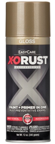 X-O Rust XOP32-AER Gloss BRONZE Anti-Rust Enamel Spray Paint & Primer – 1 Pack