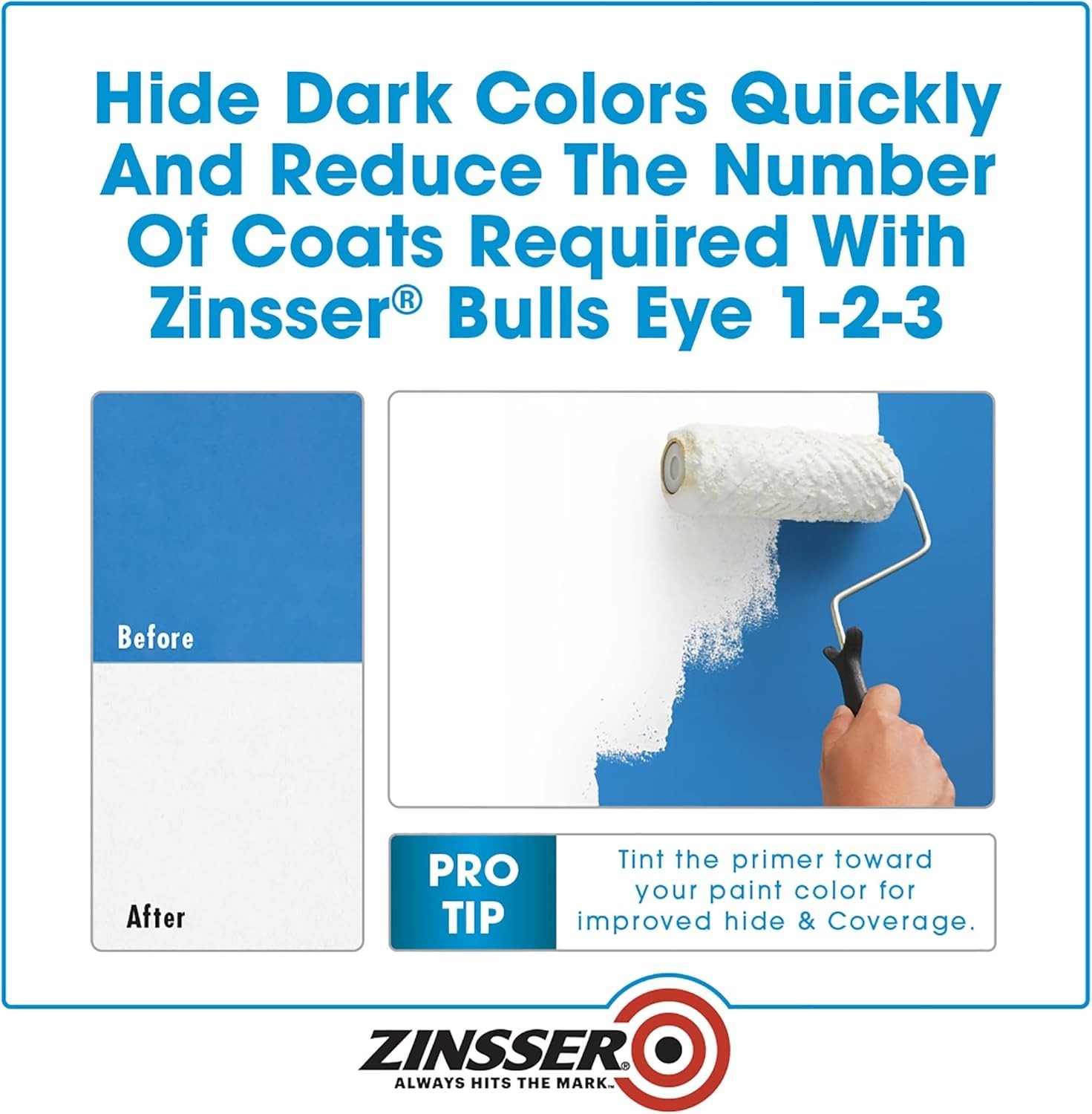 High-Performance 1 Quart Bulls Eye Primer for Stain Blocking and Glossy Surfaces