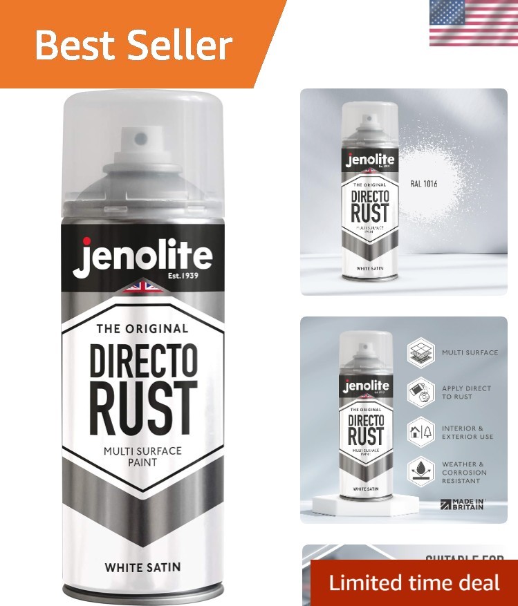 Weather-Resistant Directorust Spray Paint | 400ml Satin Finish for All Surfaces