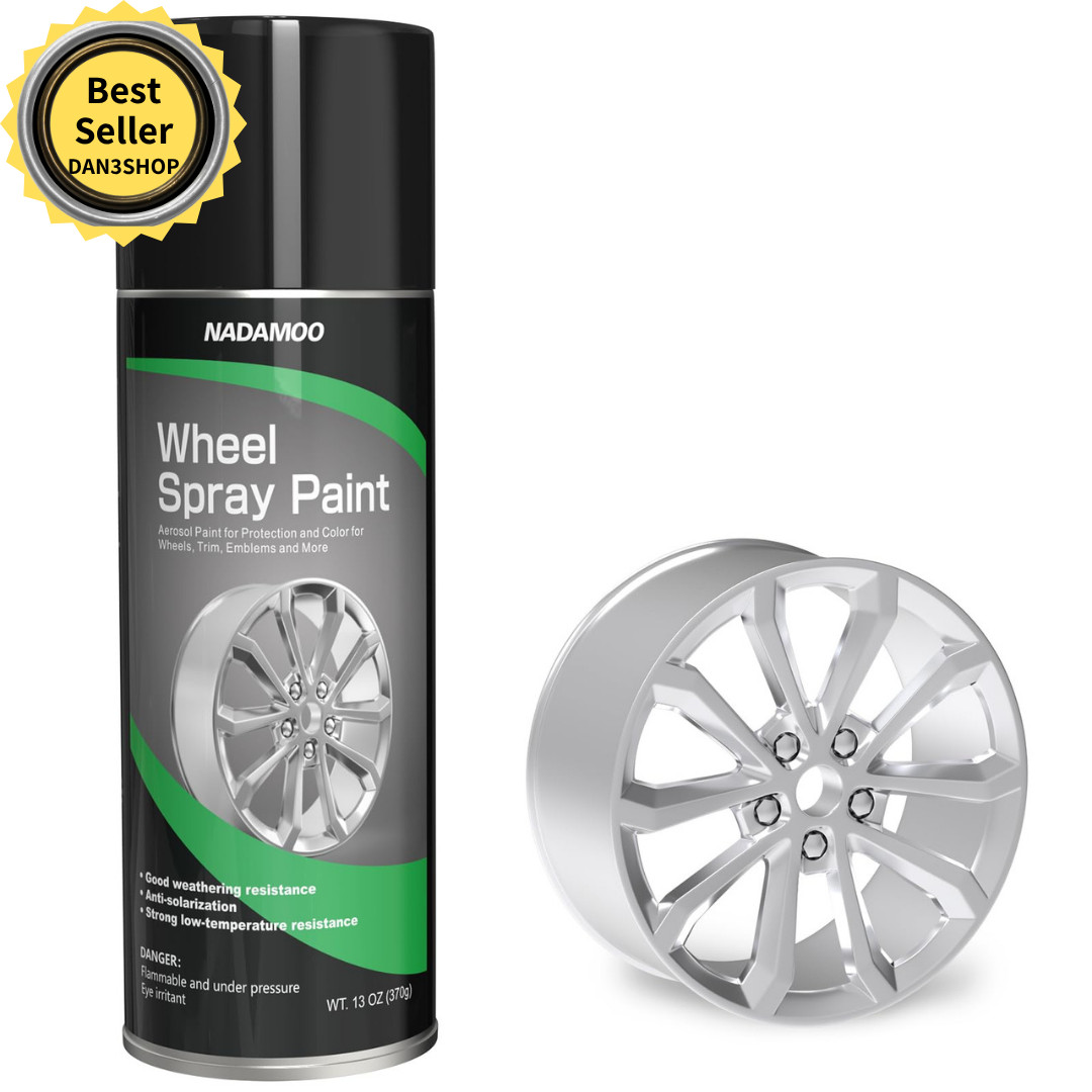 NADAMOO Aluminum Wheel Spray Paint Semi-gloss Aerosol Car Rim Paint for Recol…