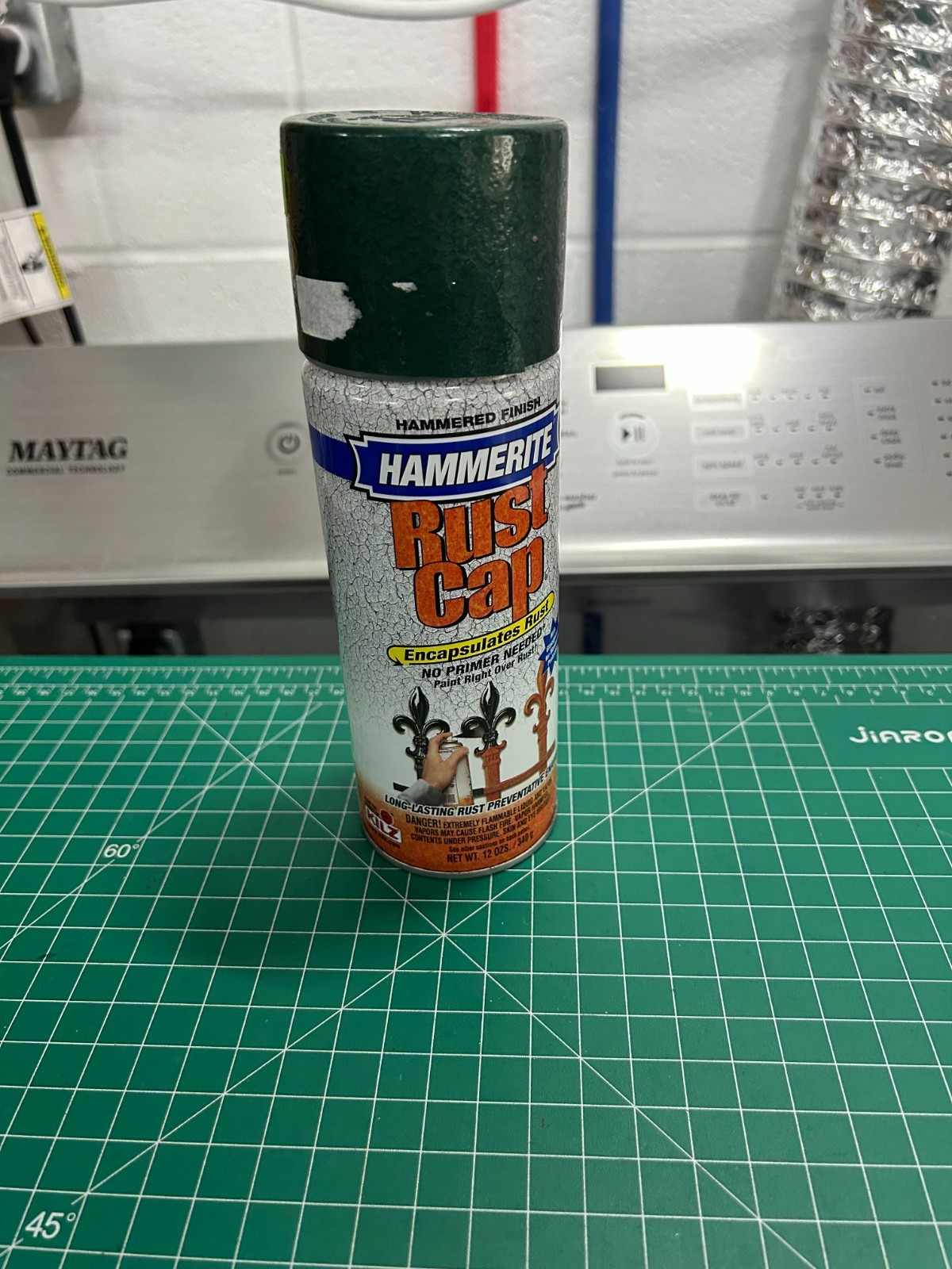 NOS vintage HAMMERITE Hammered Finish Deep Green 41165 12 oz SPRAY Paint