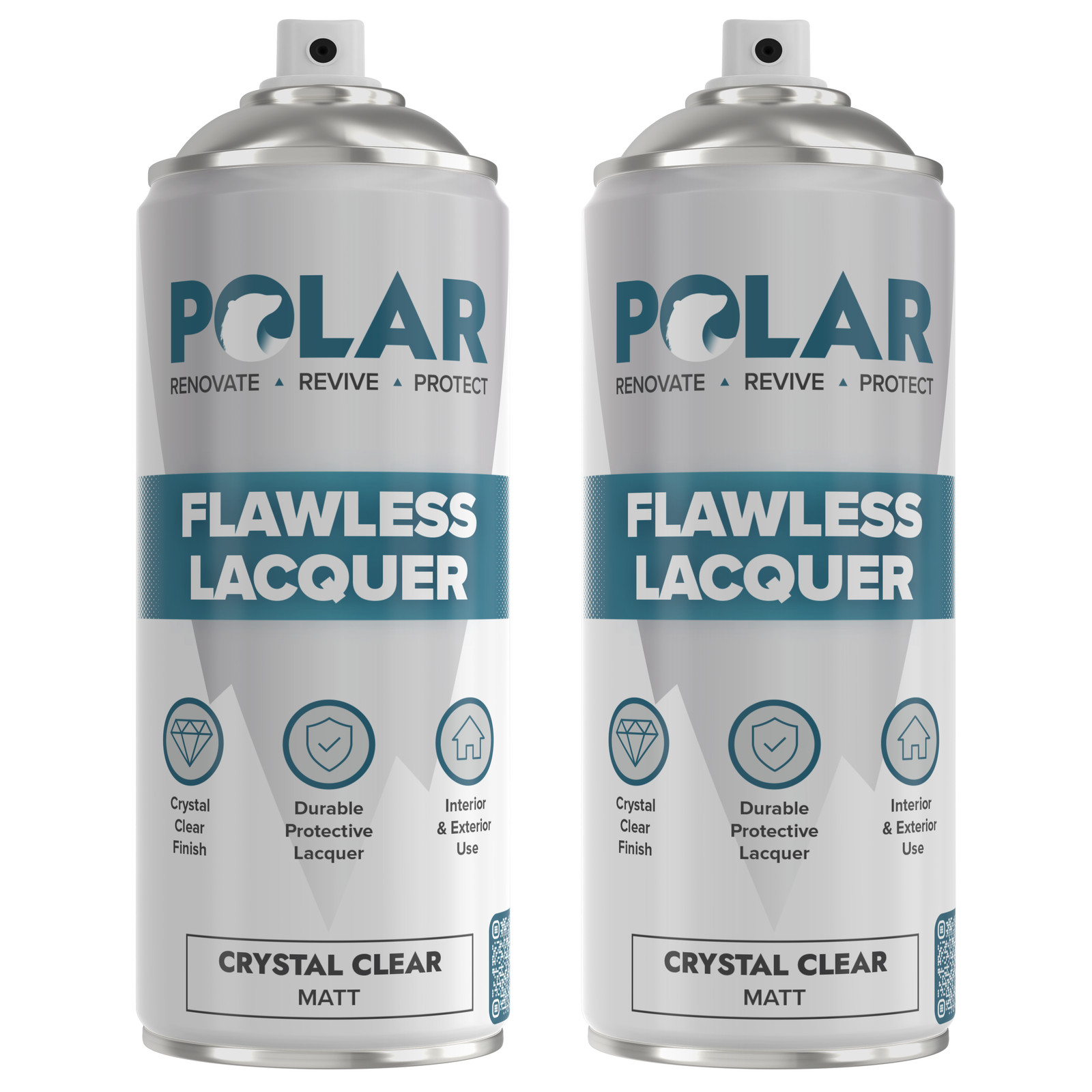 Polar Flawless Lacquer Spray, Matte, Clear, 13.5 Fl Oz, 2 Pack