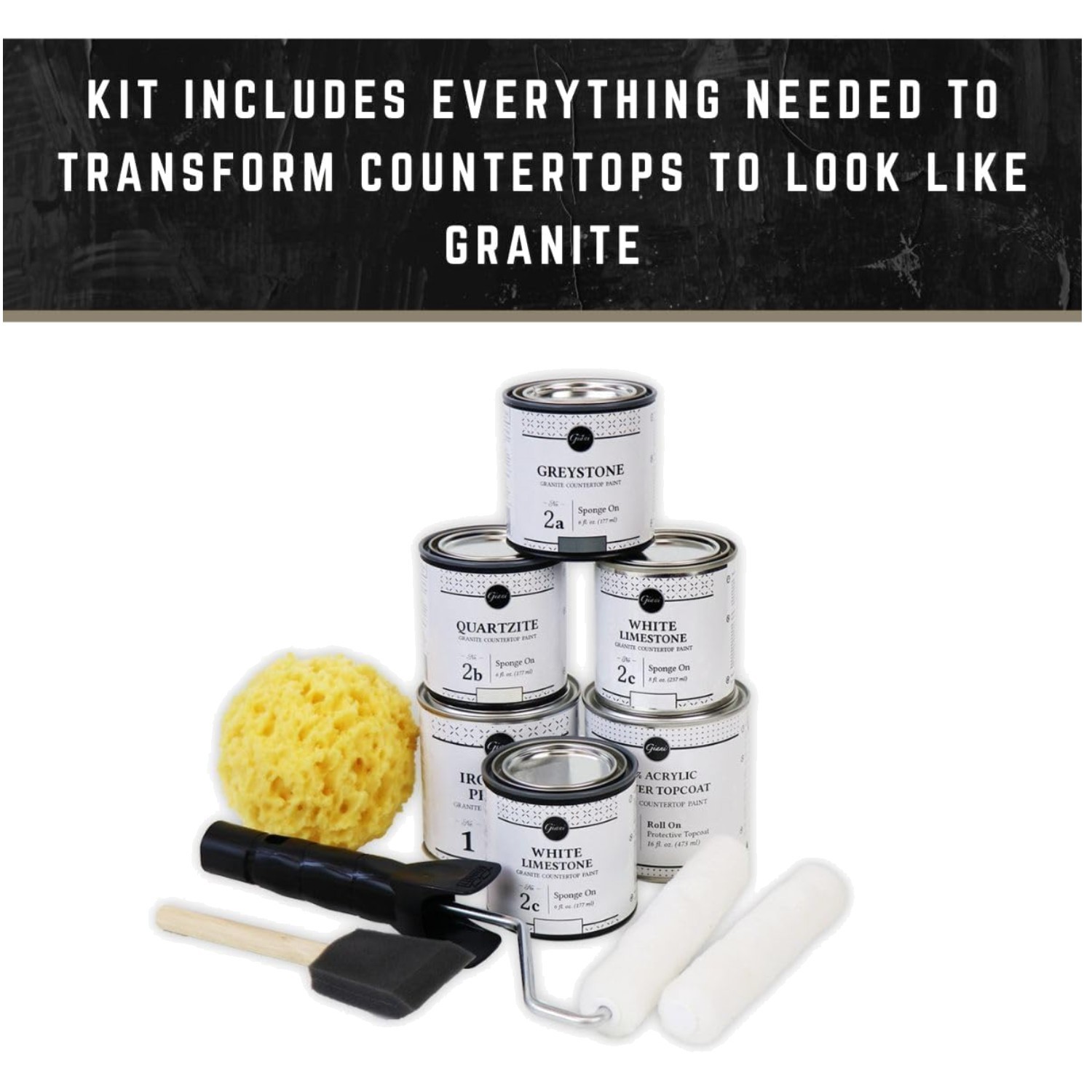 White Diamond Finish Countertop Paint – 100% Acrylic