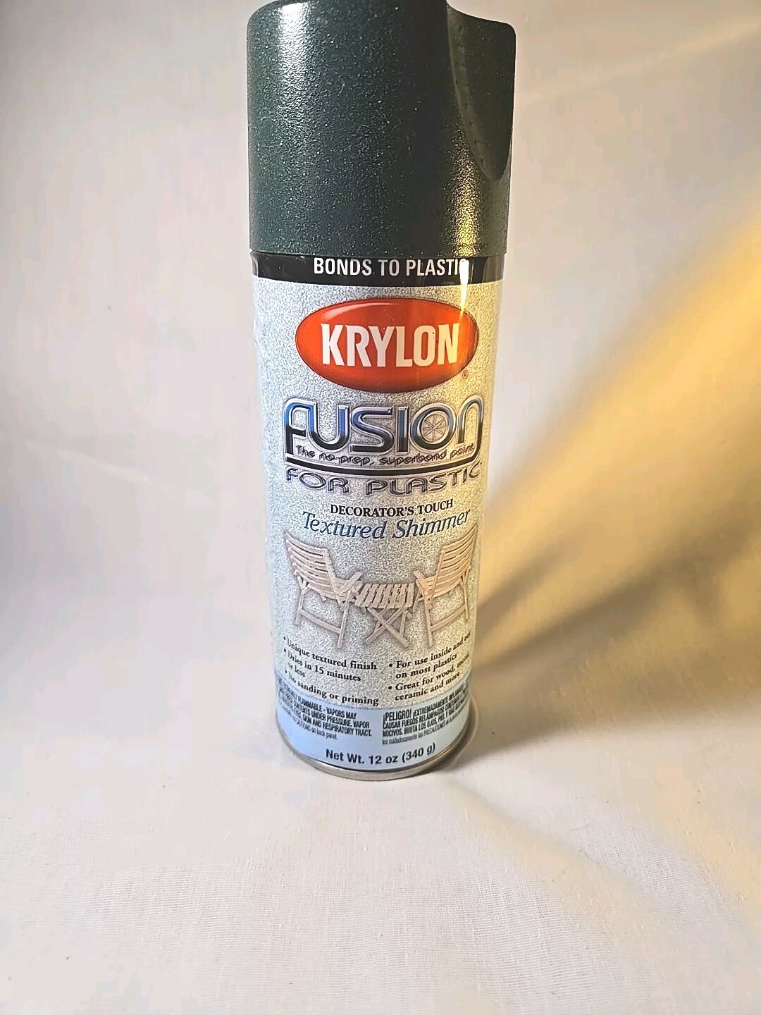 Krylon Fusion for Plastic Aerosol Spray Paint 2523 Forest Green TEXTURED SHIMMER