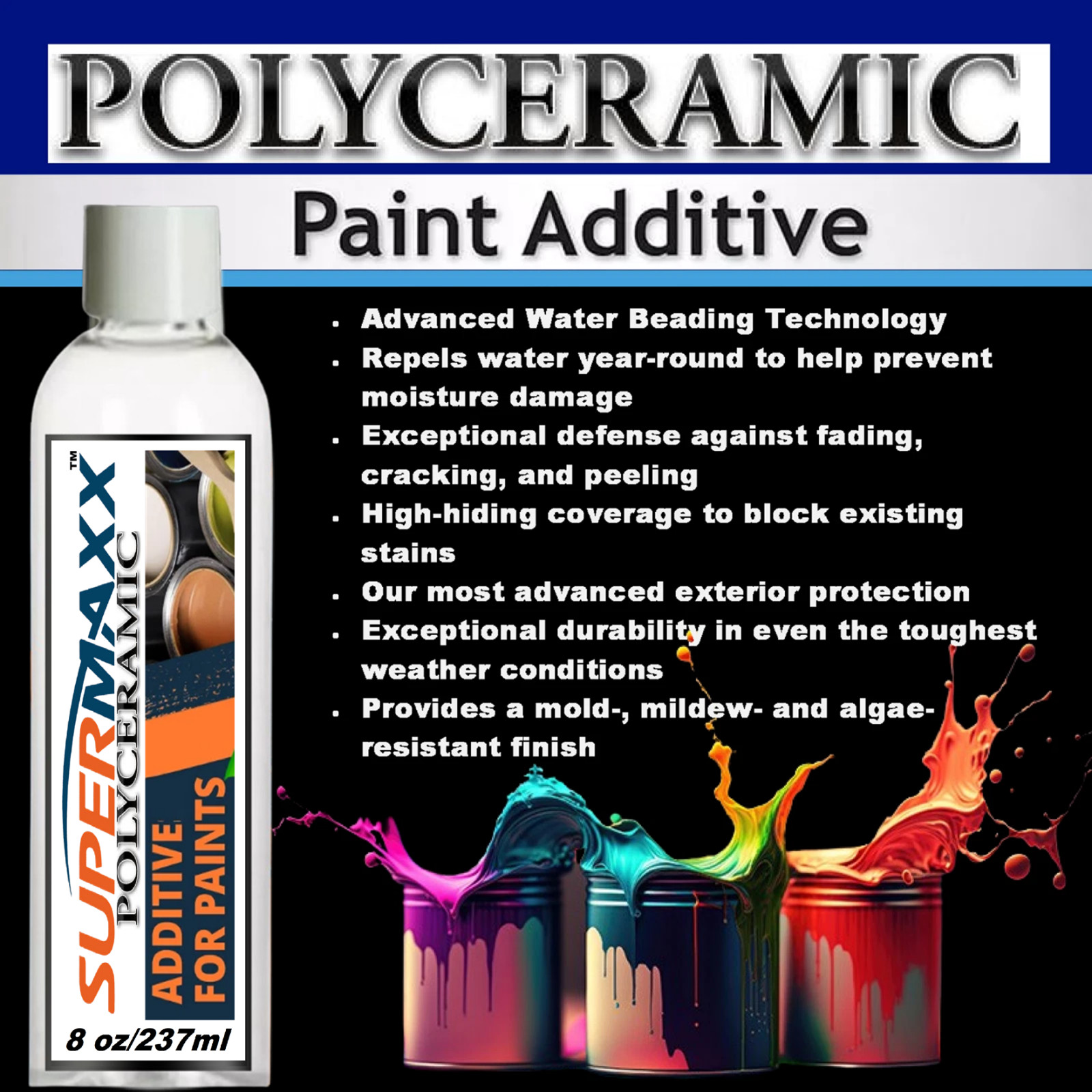 PAINT ADDITIVE CERAMIC PROTECTION FOR ALL ACRYLIC/LATEX PAINTS
