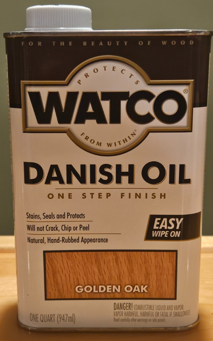 Watco Danish Oil Finish- Golden Oak 65141 – One Quart – Stain Seals and Protects