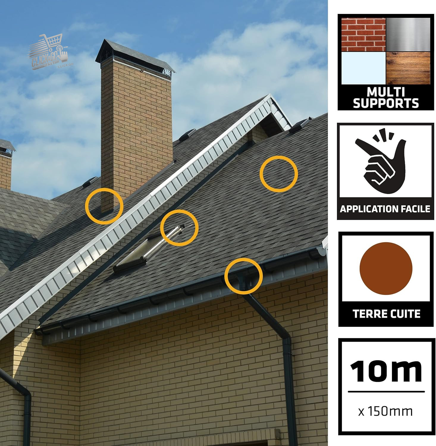 Sika Multiseal Terracotta Bituminous Sealing Tape Roofs Gutters 15x10m