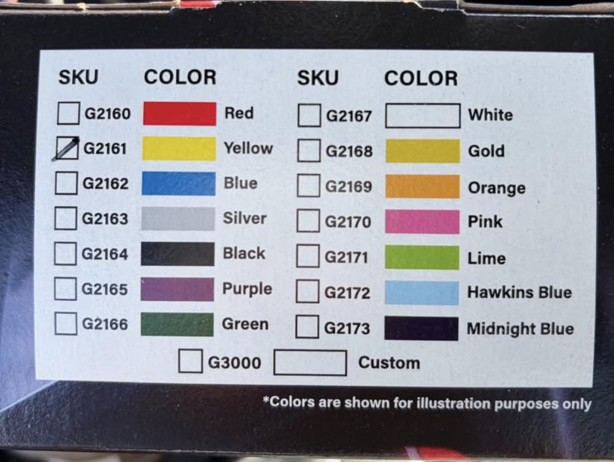 G2 High Temperature Brake Caliper Paint System Set Yellow G2161