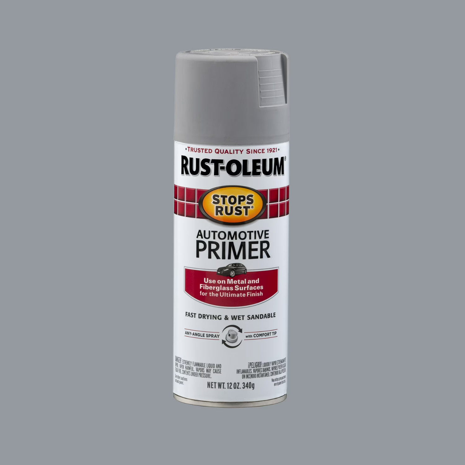 Rust-Oleum Stops Rust Automotive Primer Light Gray 12oz Spray Paint, 6 Pack