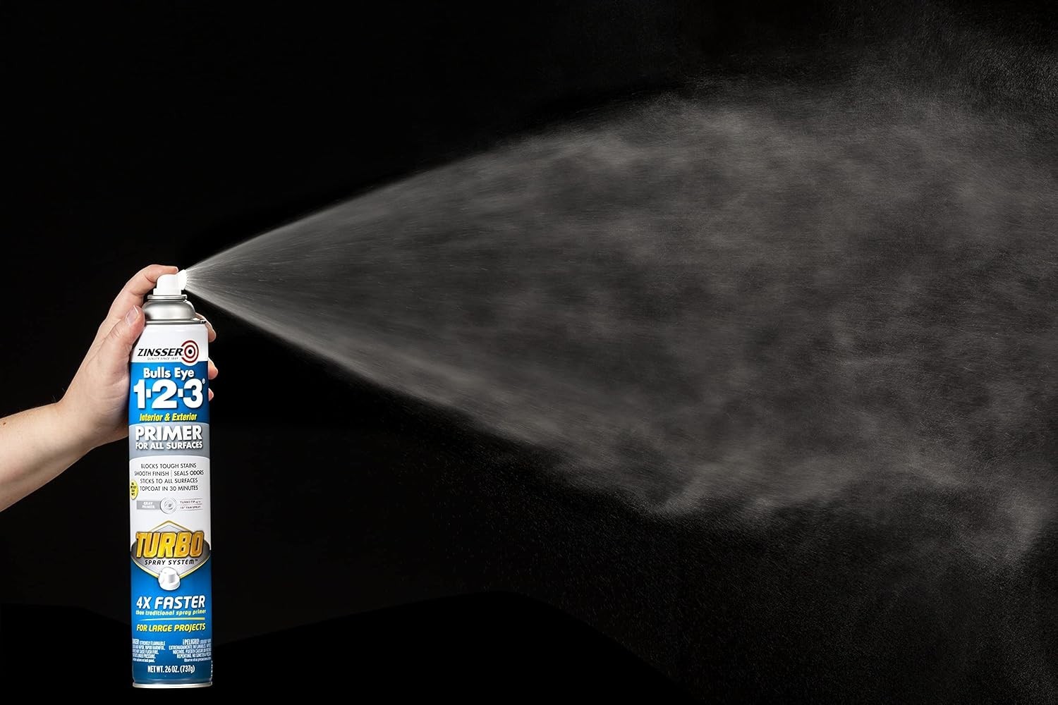 36 oz Gray Oil-Based Primer Spray – Quick Dry for Interior & Exterior Projects