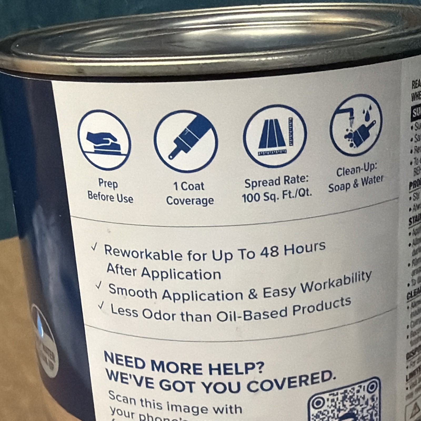 One Quart Behr Premium Fast Drying Water-based Wood Stain Weathered Gray B4536