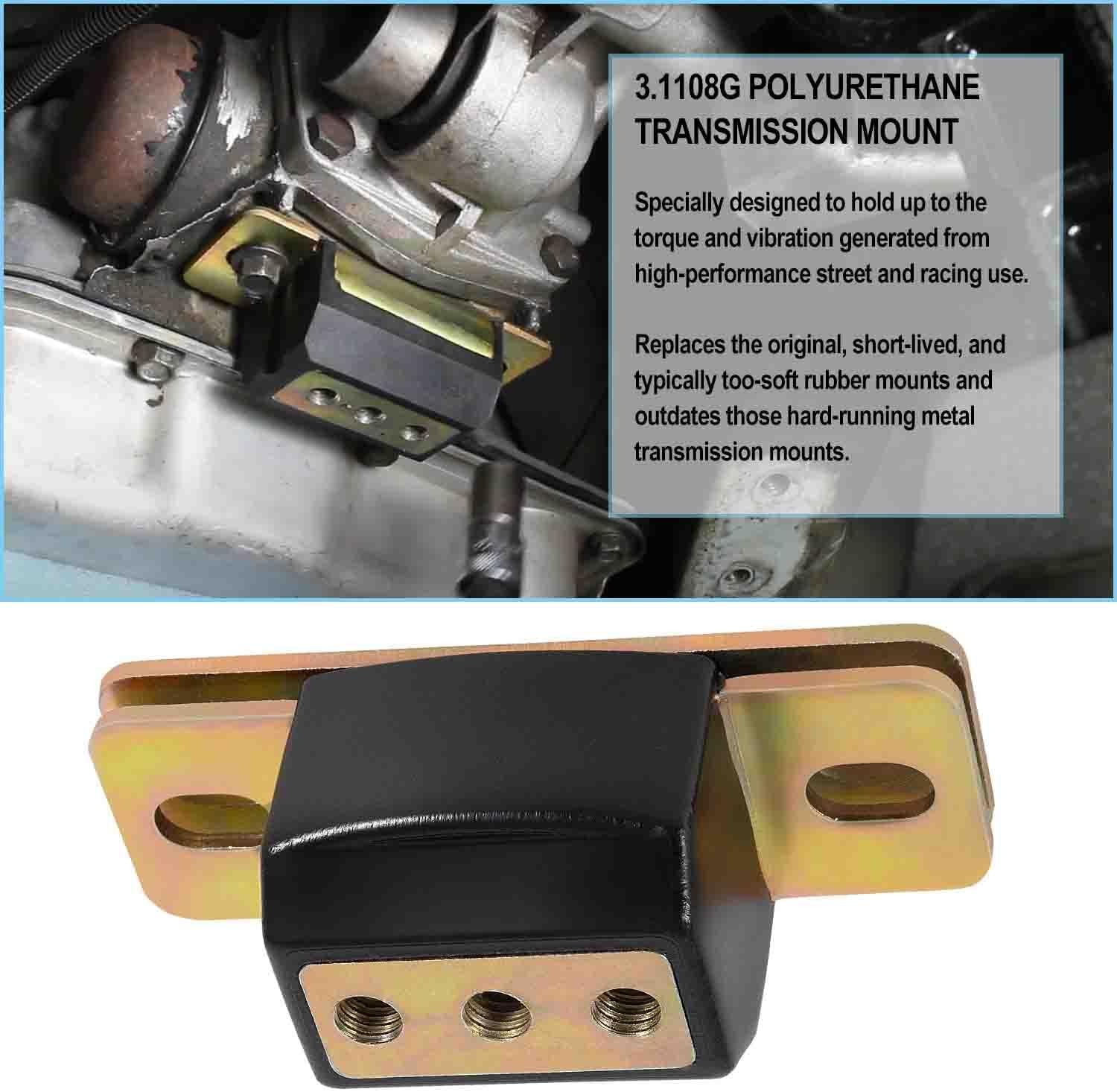 3.1108G Polyurethane Transmission Mount for GM Cars & Trucks – Fits TH350
