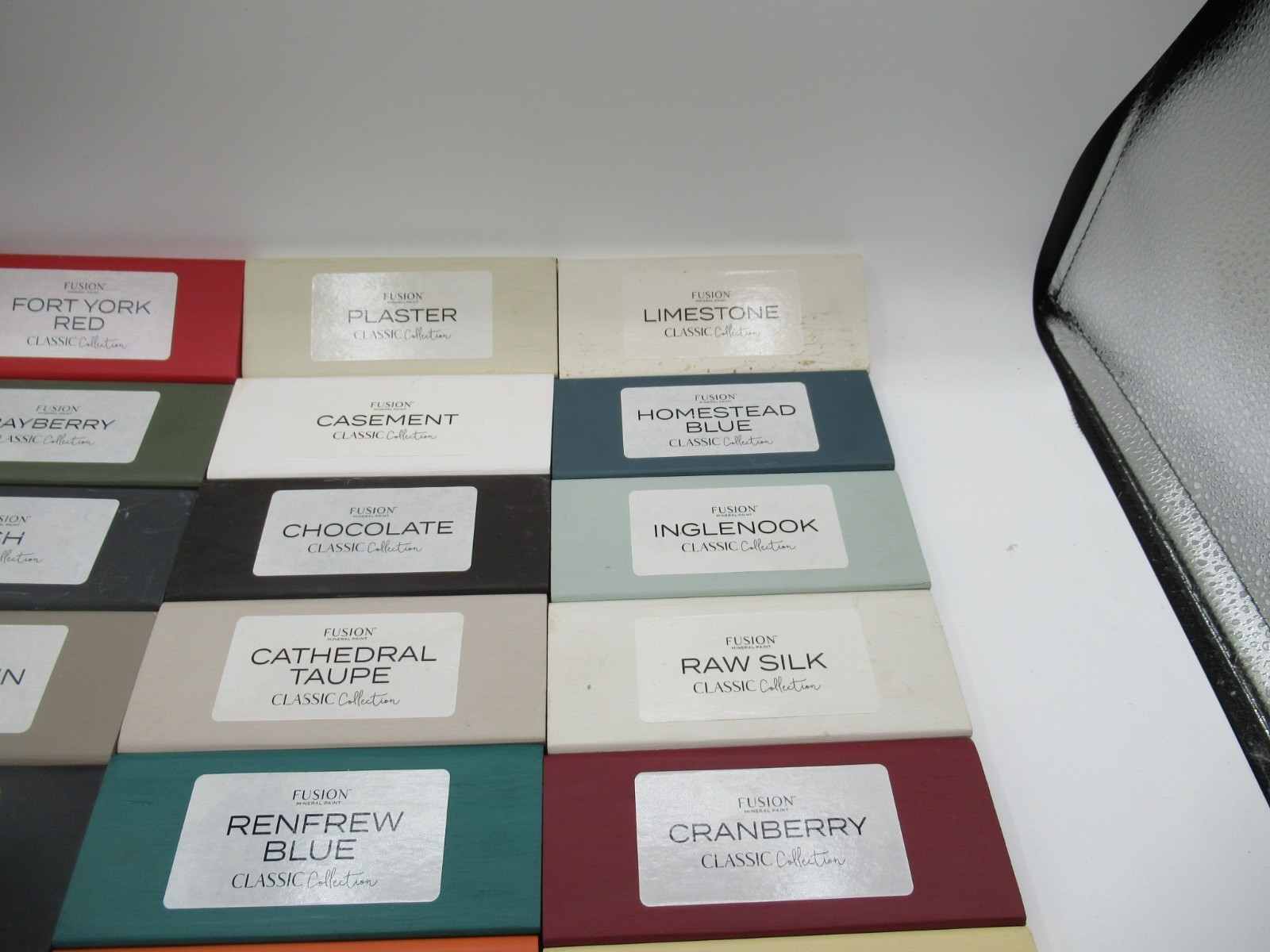 Fusion Mineral Paint Sample Blocks (Lot Of 52)