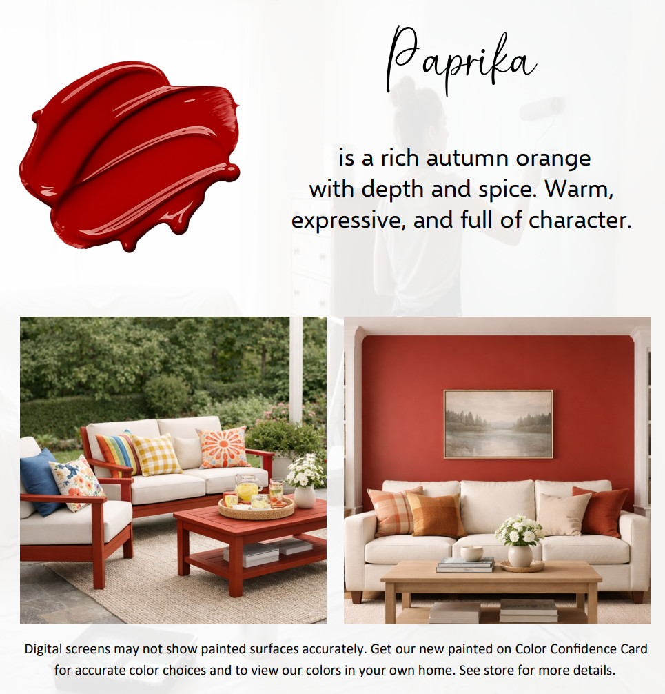 ALL-IN-ONE Paint by Heirloom Traditions, Paprika (Autumn Orange),Gallon