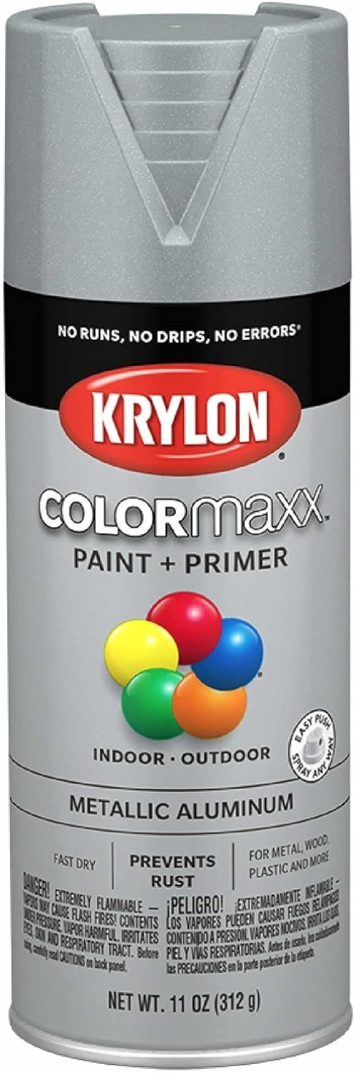12 Oz. Krylon Metallic Spray Paint – Perfect for All Interior/Exterior Crafts