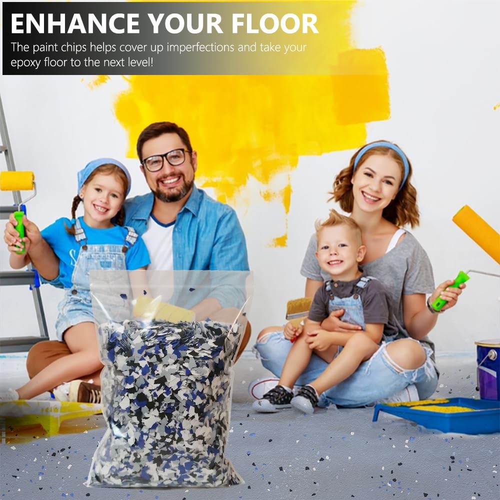 1LB Epoxy Floor Flakes Blend Decorative Color Chips Garage Paint Flakes Concr…