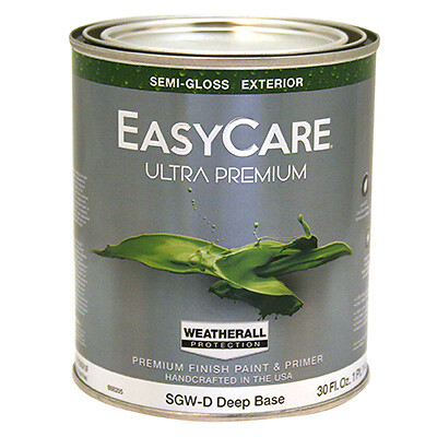 EasyCare SGWD-QT Ultra Premium WeatherAll Exterior Latex House Paint, Semi-Gloss
