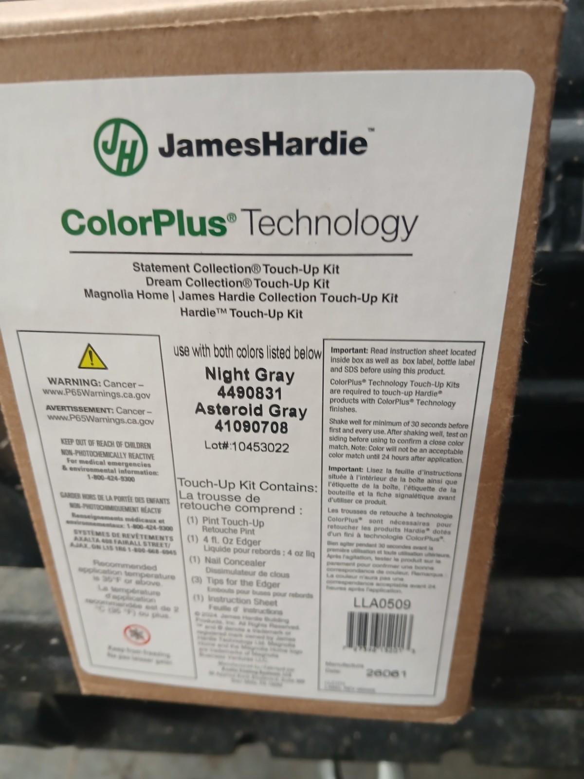 James Hardie ColorPlus night grey Touch Up Paint Kit 16oz
