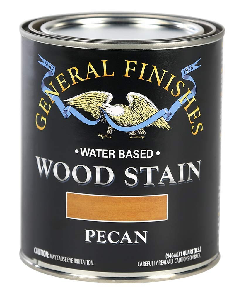 Water Based Wood Stain, 1 Quart, Pecan