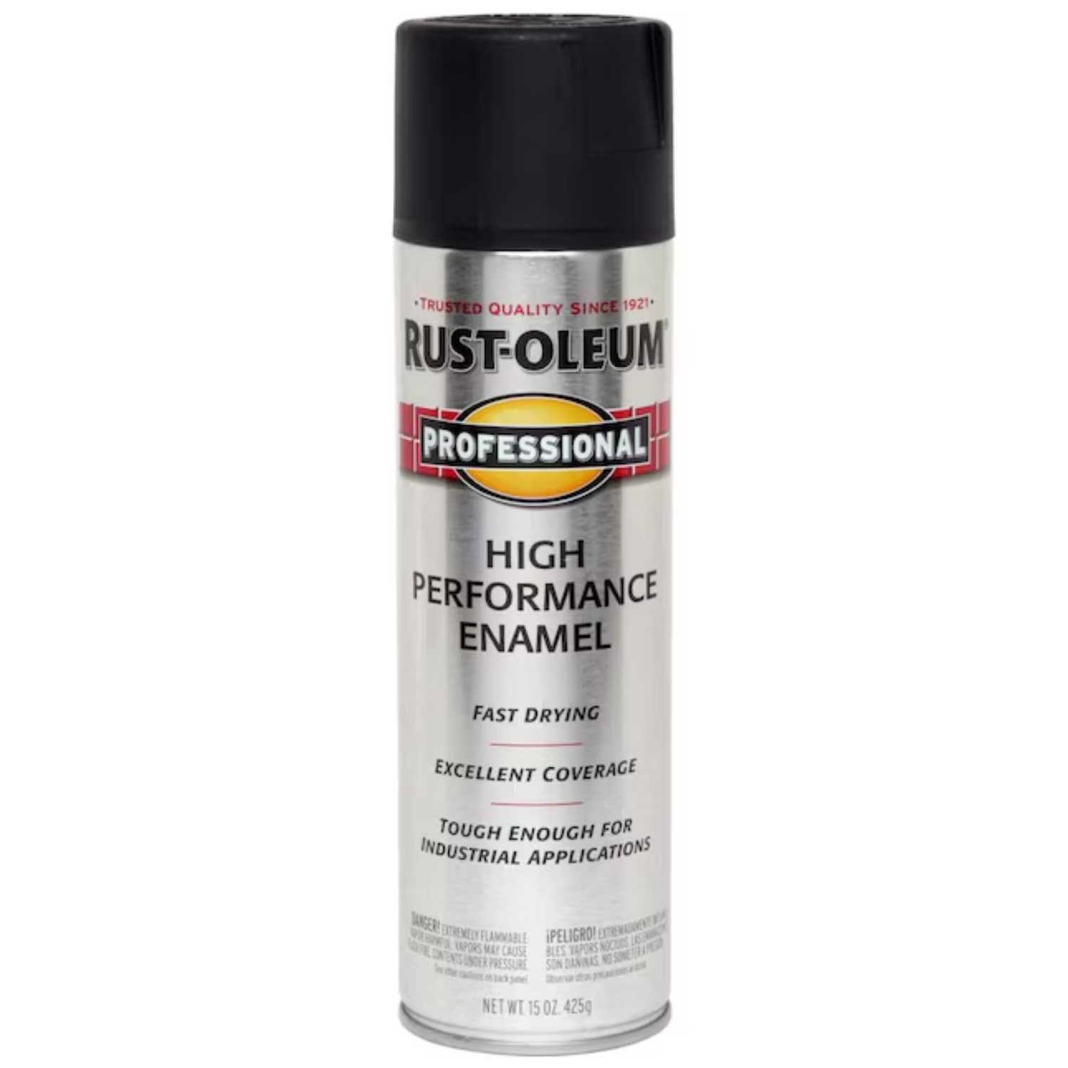 4PK Rust Oleum Professional Semi Gloss Black Protective Enamel Spray Paint 15 oz