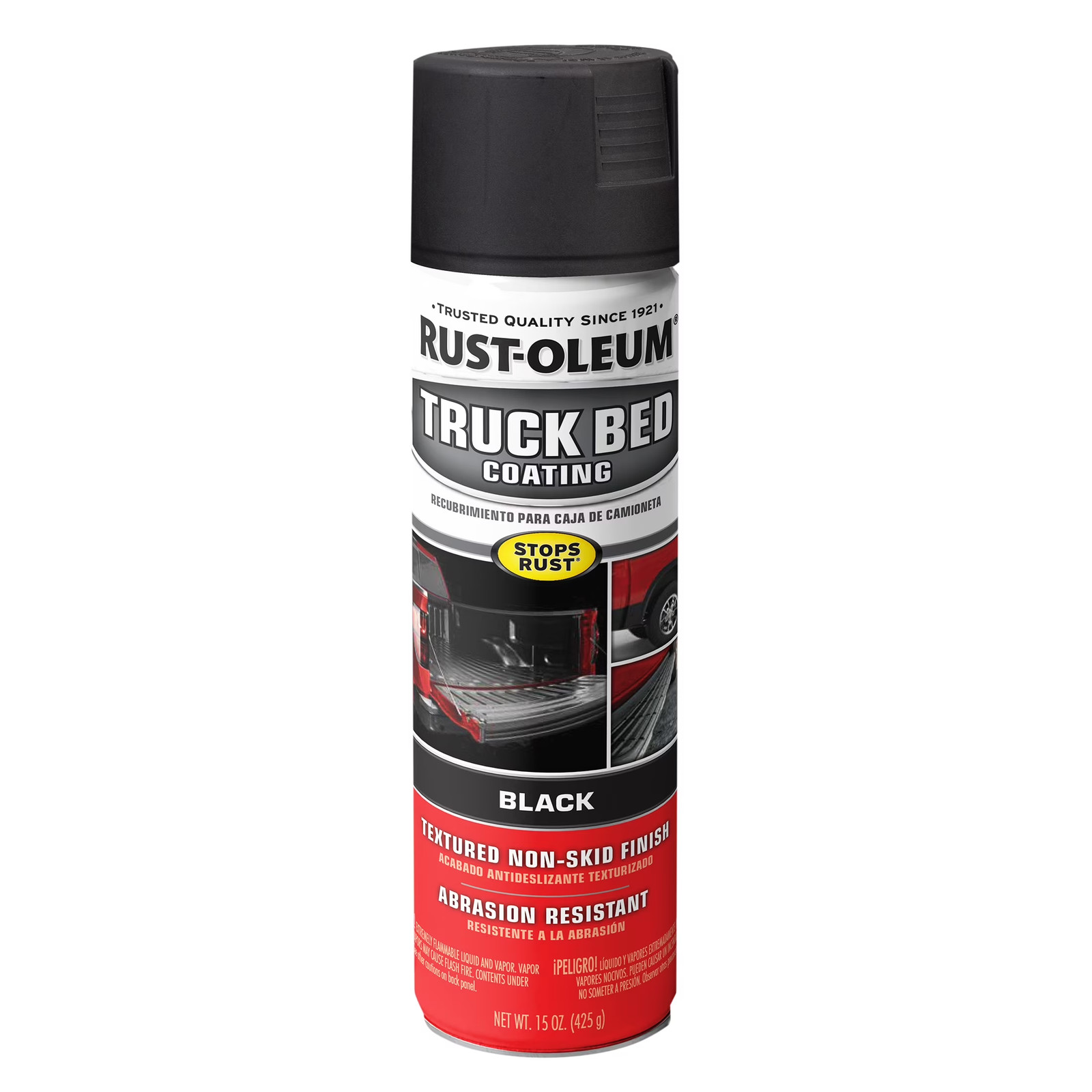 Automotive Truck Bed Coating Spray Paint, Black, 15 Oz