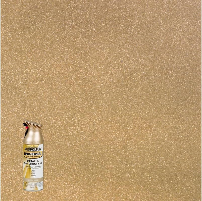 330504 Universal All Surface Metallic Spray Paint, 11 Oz, Guilded Brass