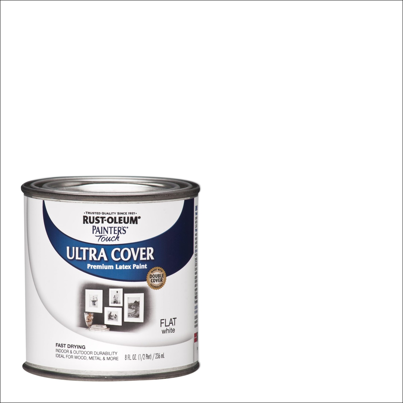 Rust Oleum Painter’s Touch Ultra Cover Multi Purpose Flat White Paint 8 Fl Oz