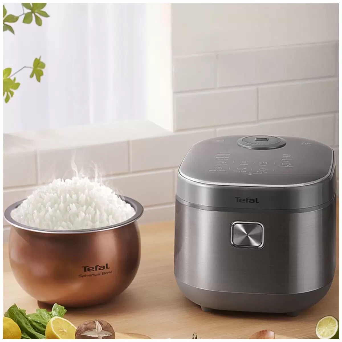 TEFAL Induction Rice Master & Slow Cooker, RK818A AI Rice Technology 1.8L/10 Cup