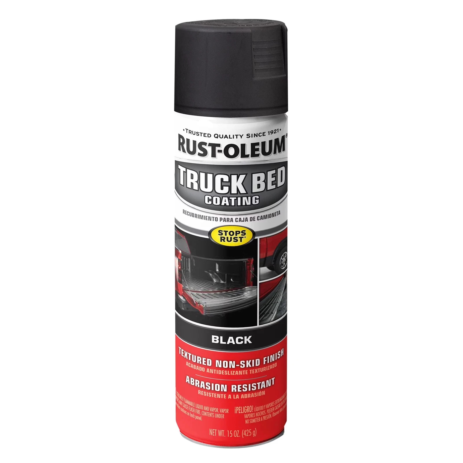 RUSTOLEUM Automotive Truck Bed Coating Spray Paint, Black, 15 Oz FREE SHIPPING