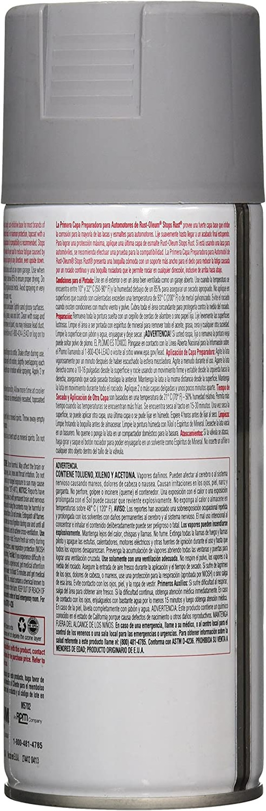 2081830 Stops Rust Automotive Primer, 12 Ounce, Light Gray, 12 Fl Oz