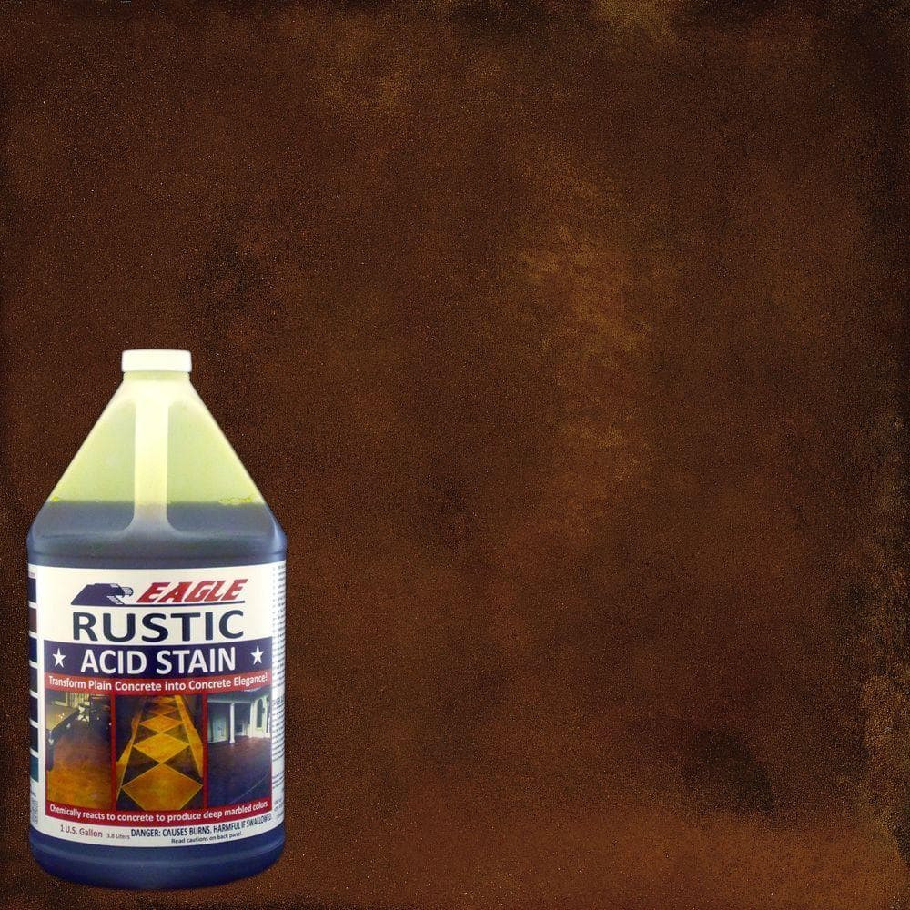 Rustic Interior Exterior or Concrete Acid Stain Changes Color Eagle 1 Gallon
