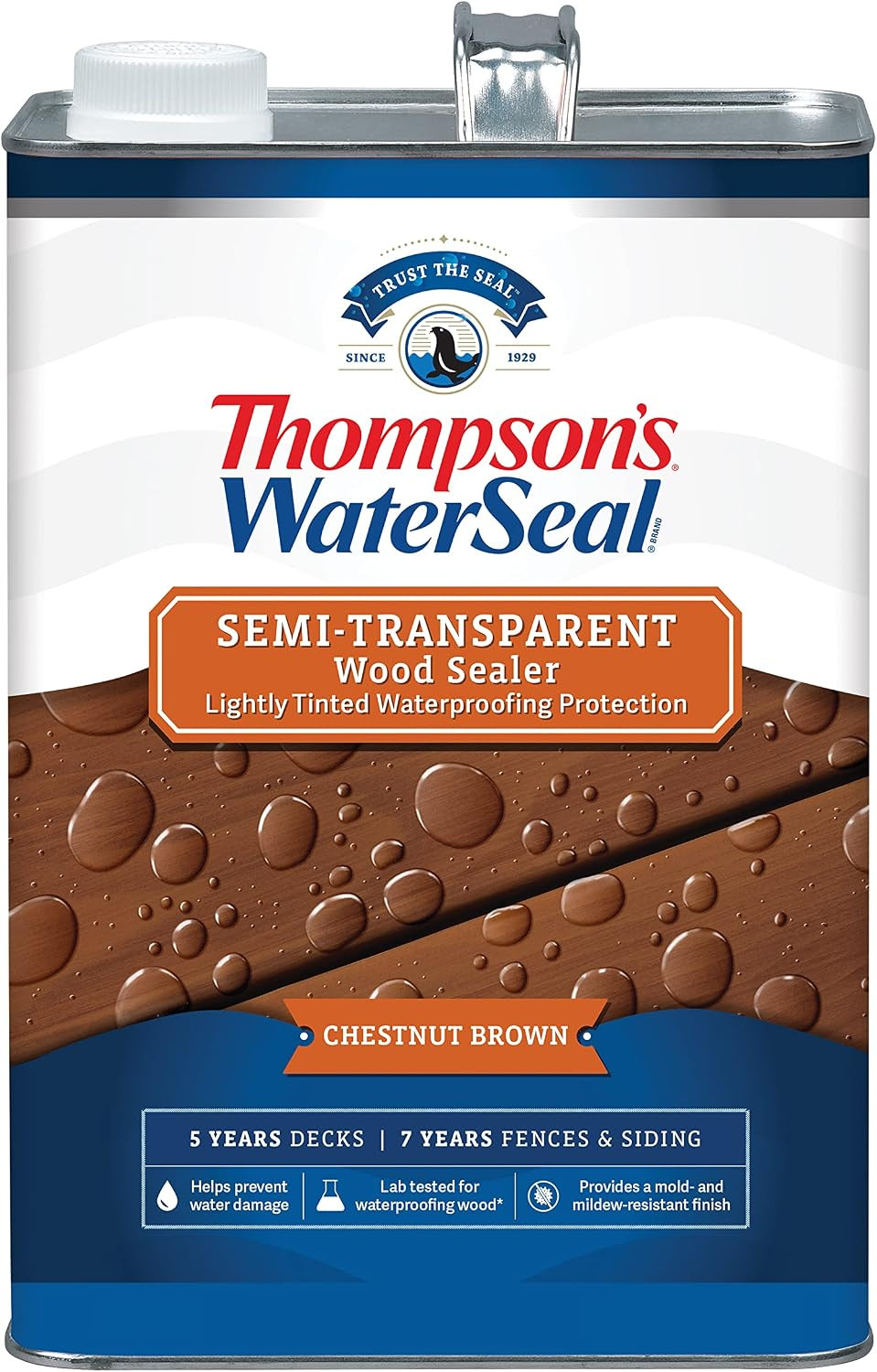 Thompson’S Waterseal Semi-Transparent Waterproofing Wood Stain and Sealer, Chest