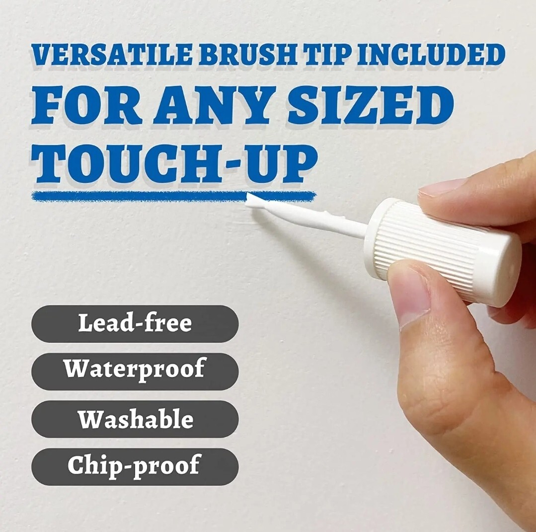 Multi Surface Touch Up Paint Dwil White Ivory Interior and Exterior H 1.5oz/30ml