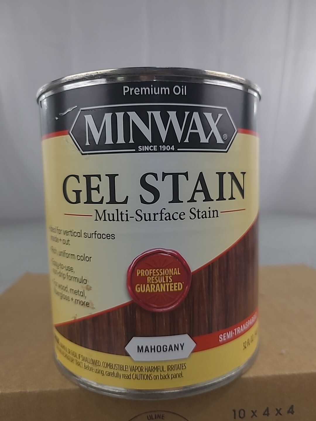 Minwax Multi Surface Wood Gel Stain 1 Quart Mahogany 32 fl oz Wood Metal Glass