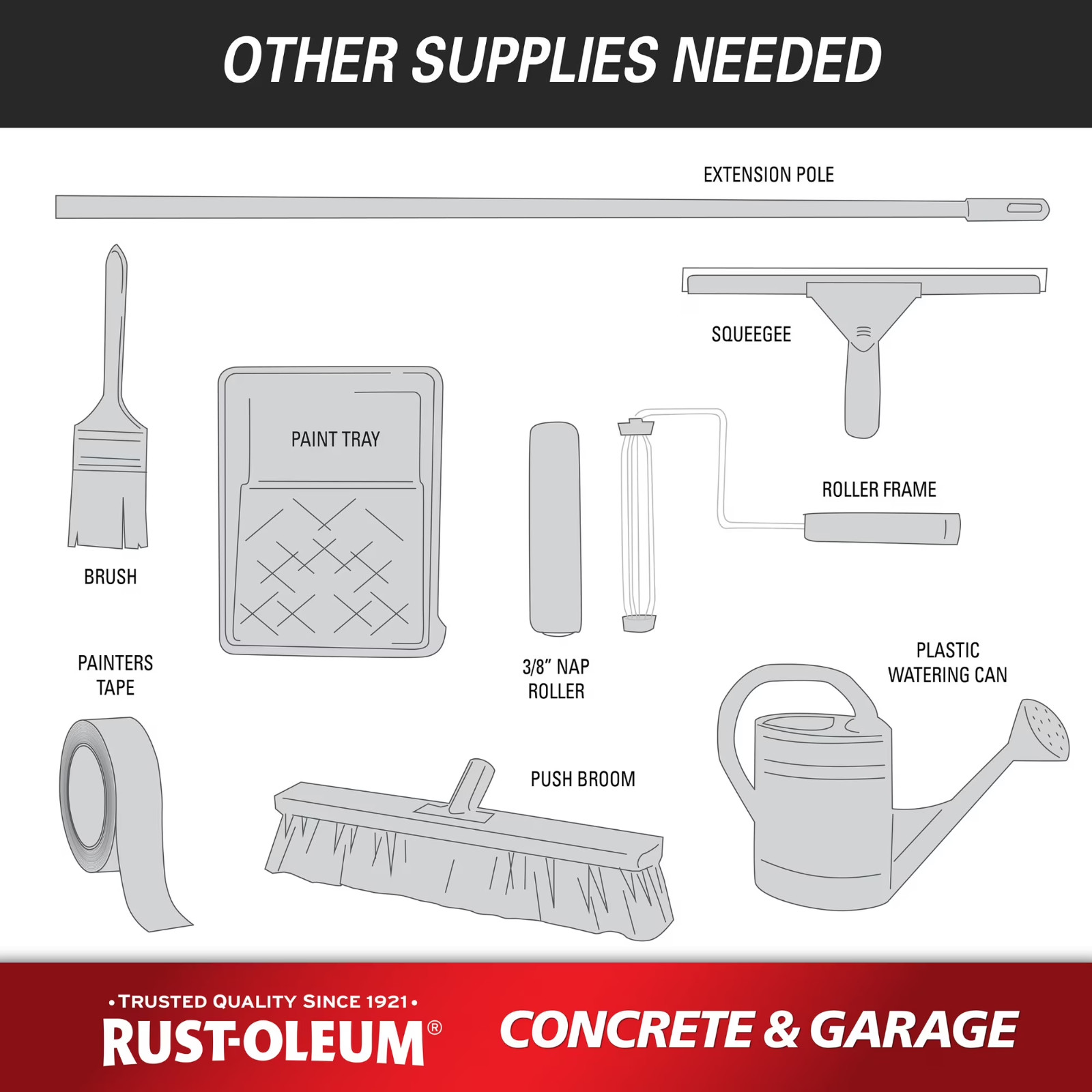 Clear, Rust-Oleum Concrete & Garage Topcoat-320202, 1 gal